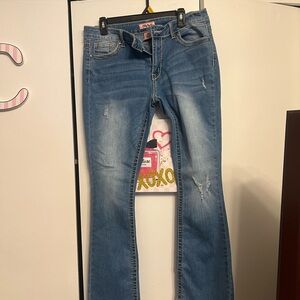 TRUE ROCK Women's Faded Blue Bootcut Jeans